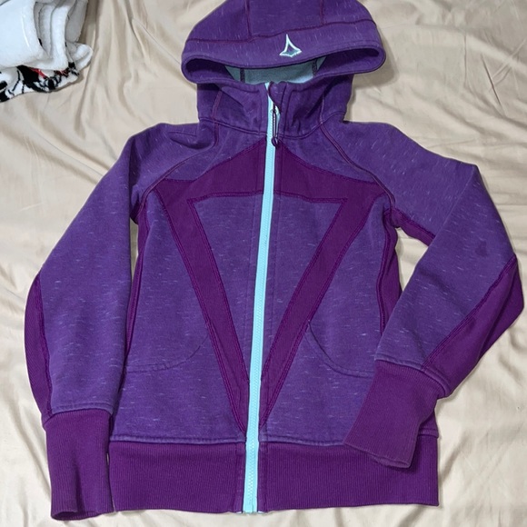 Ivivva Purple Hoodie with Blue Zipper - Picture 1 of 5